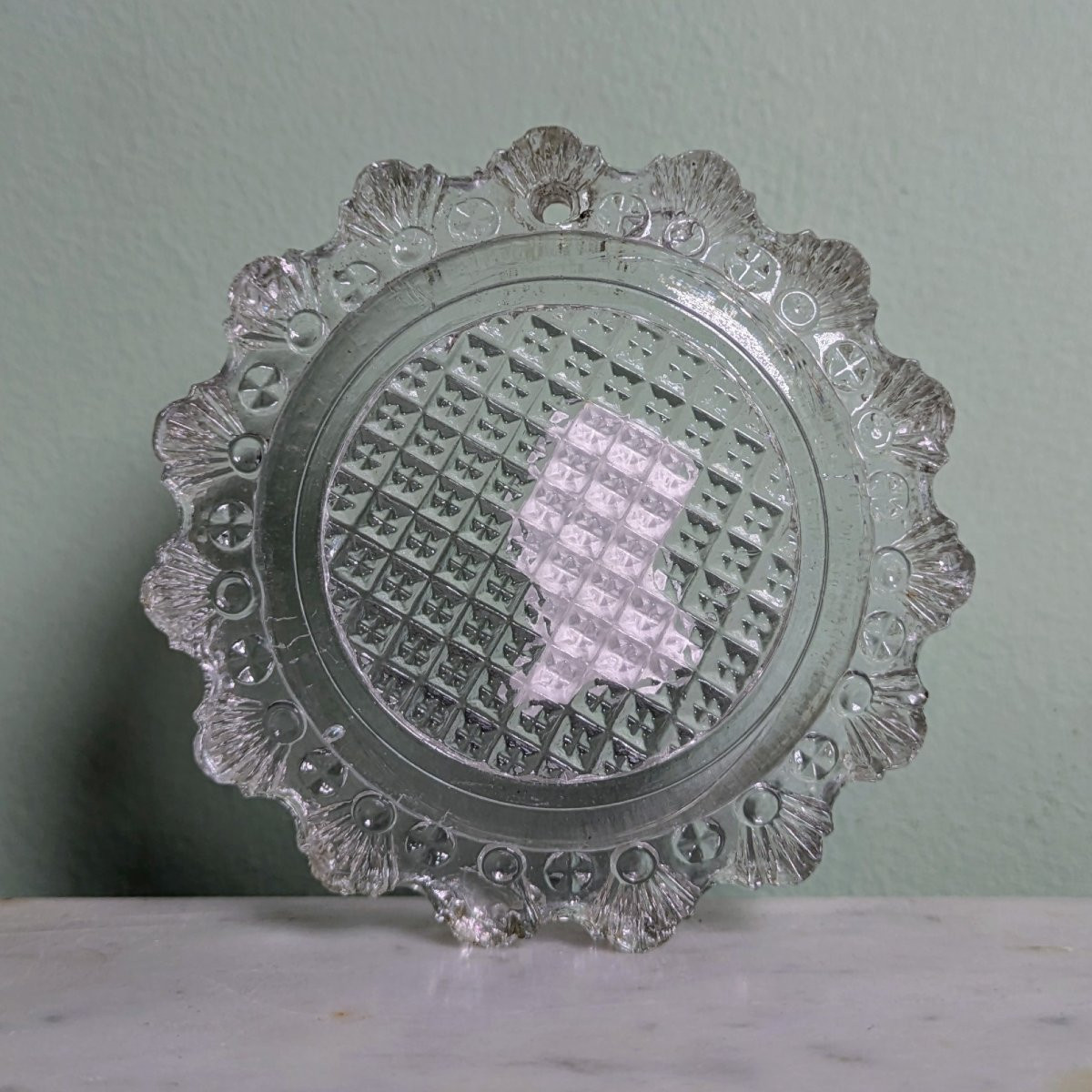 Baccarat, vers 1830 - cristallo-cérame au profil de Napoléon en général - coll. Brouwet -photo-4