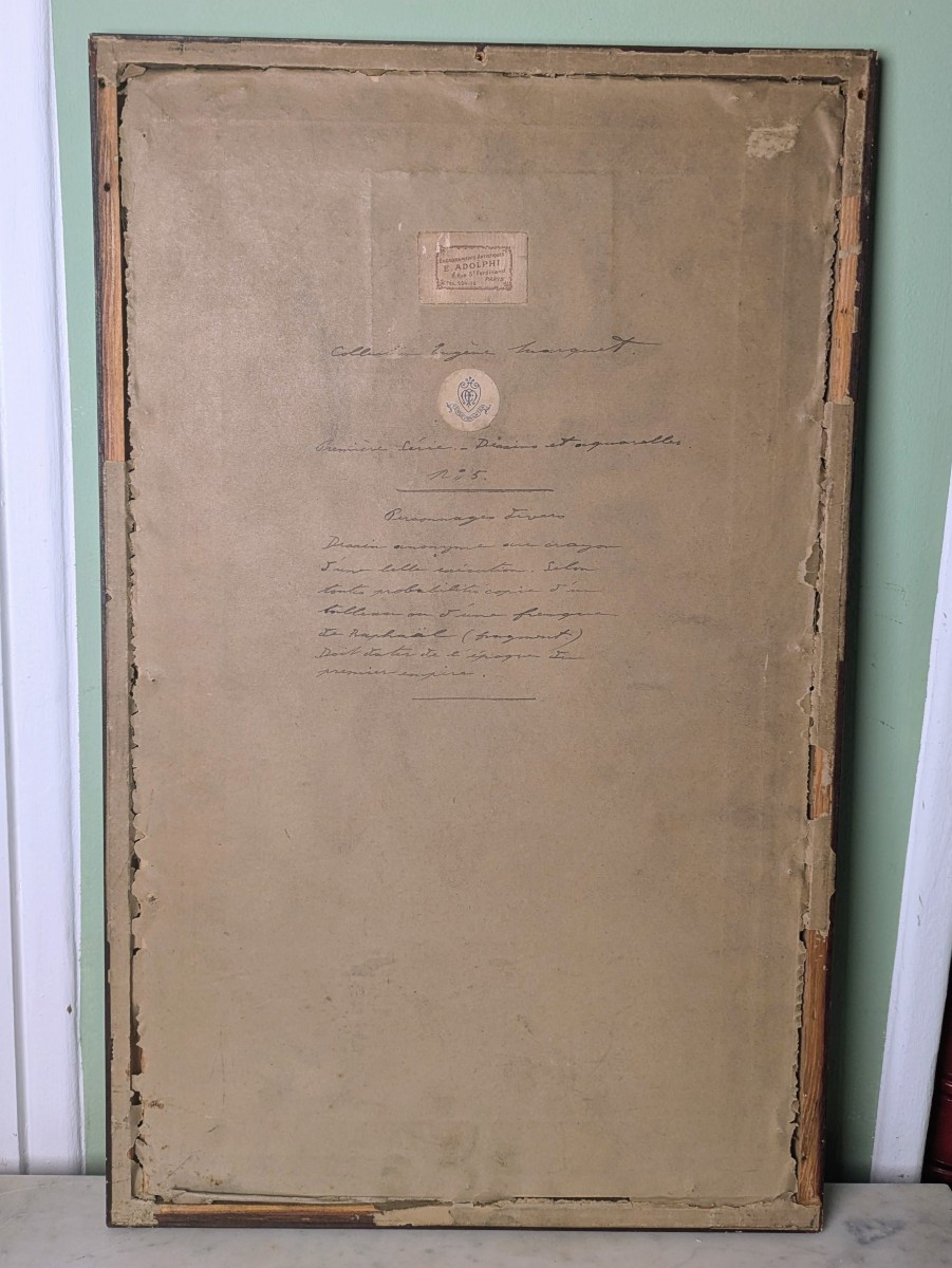 In The Style Of The Italian Renaissance - Large Drawing With Ancient Provenance-photo-2