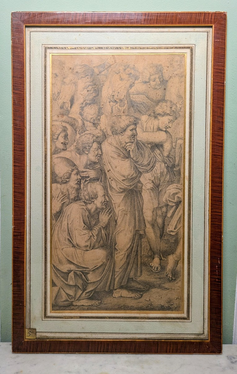In The Style Of The Italian Renaissance - Large Drawing With Ancient Provenance