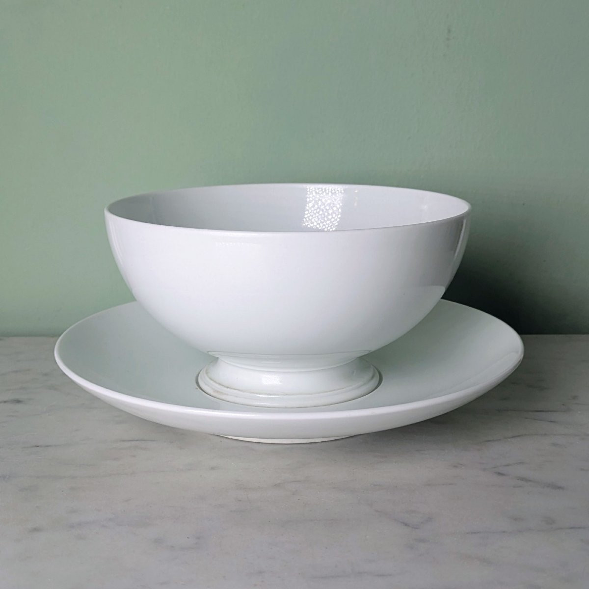 Sèvres Manufactory - Bowl, "breakfast" Cup From The Service Of Napoleon III's Offices-photo-3