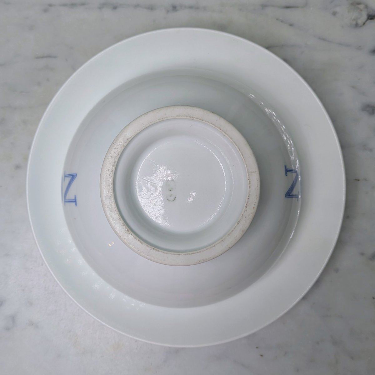 Sèvres Manufactory - Bowl, "breakfast" Cup From The Service Of Napoleon III's Offices-photo-4