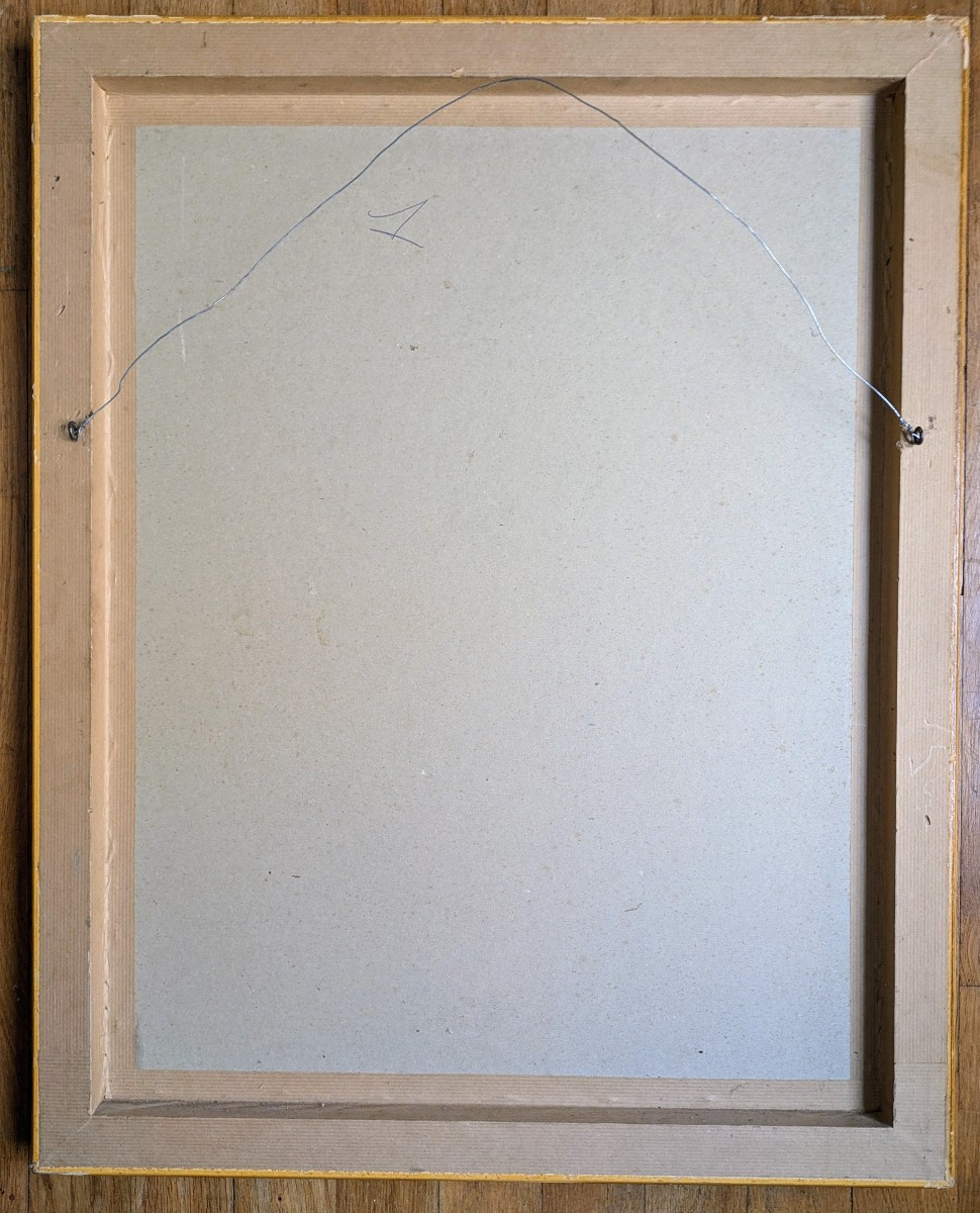 Large Neoclassical Print - Architectural Element-photo-2