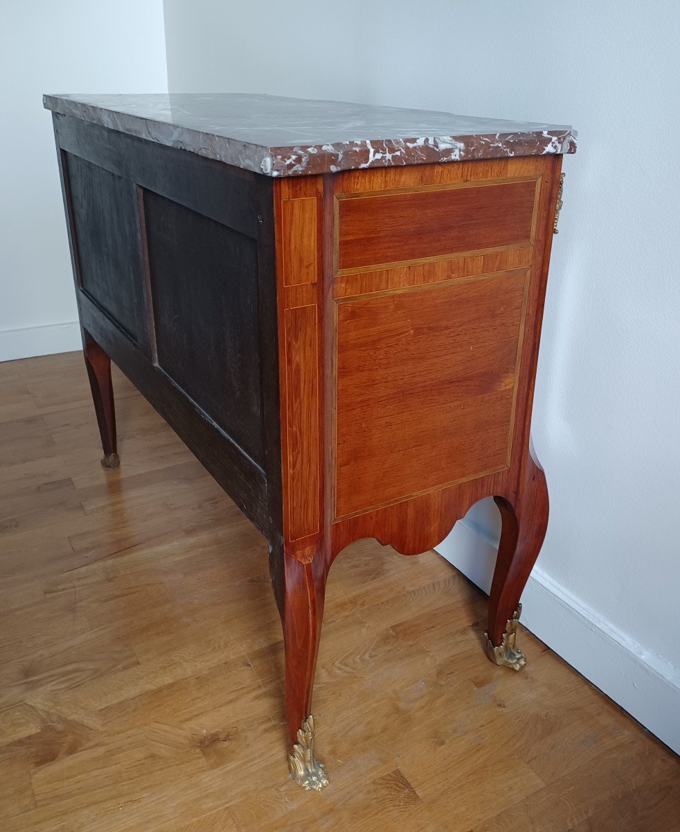 Jean-Frédéric Ratié & JME - grande commode à double ressaut - "à la grecque" - Transition-photo-3