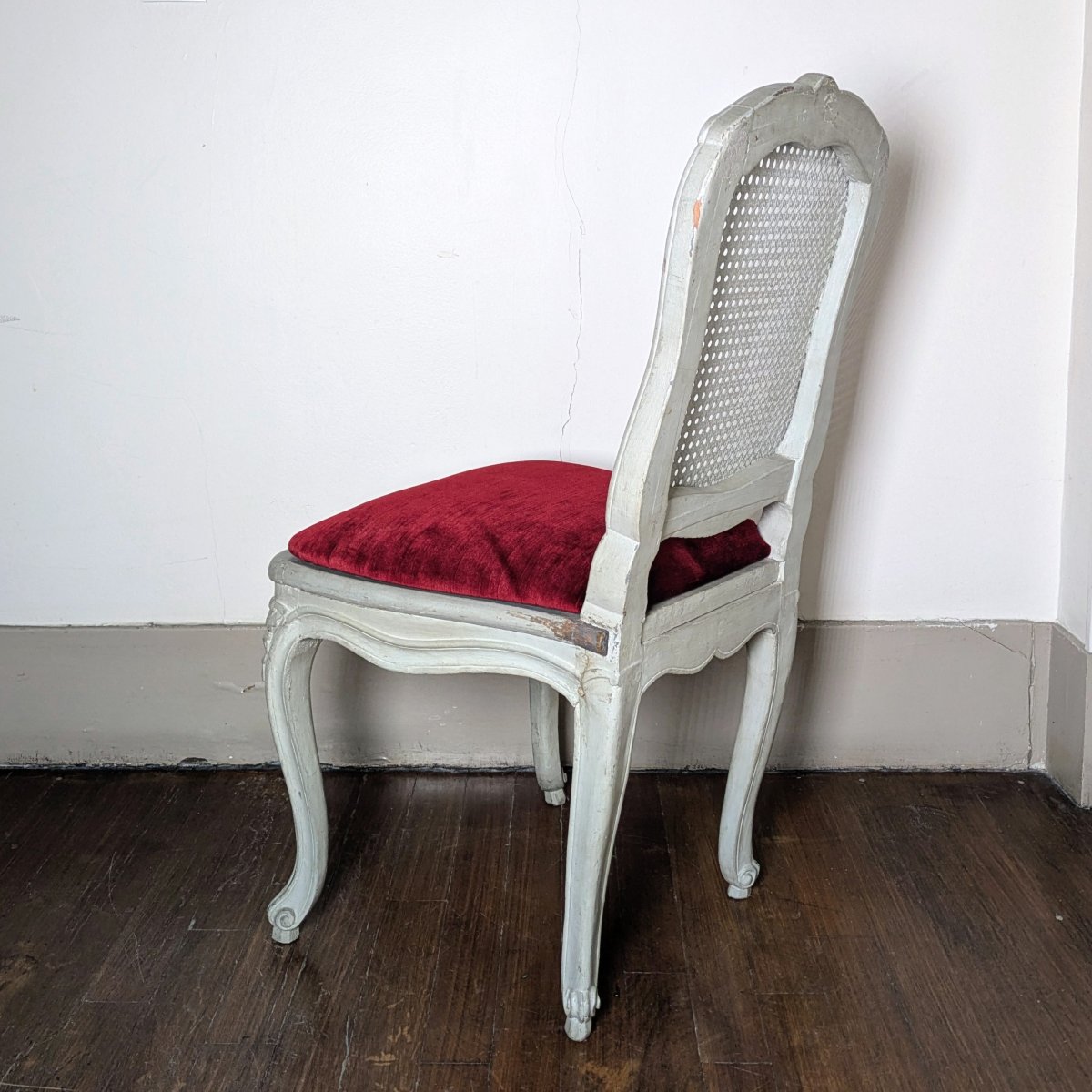François Hortaux - Queen-style Wicker Chair - Circa 1750, Louis XV-photo-3