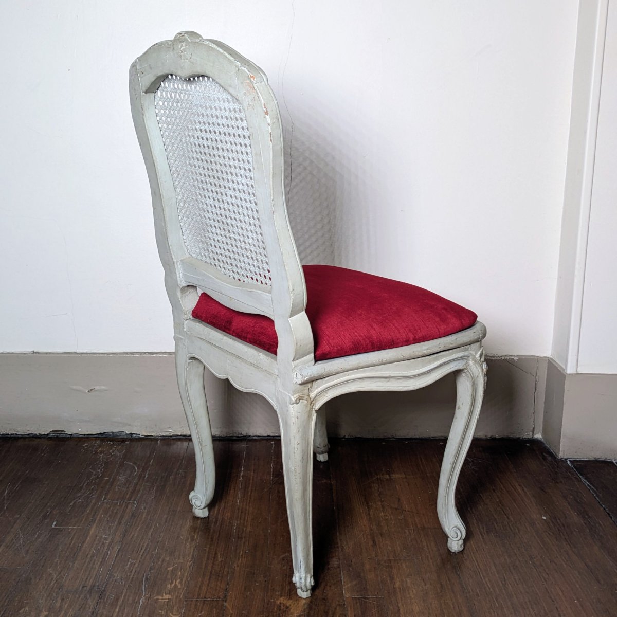 François Hortaux - Queen-style Wicker Chair - Circa 1750, Louis XV-photo-4