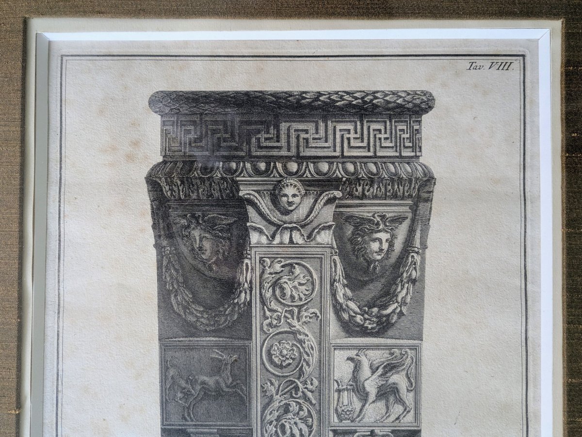 Piranèse - grande gravure Antichita d'Albano e di Castel Gandolfo, "Ara Antica" -photo-3