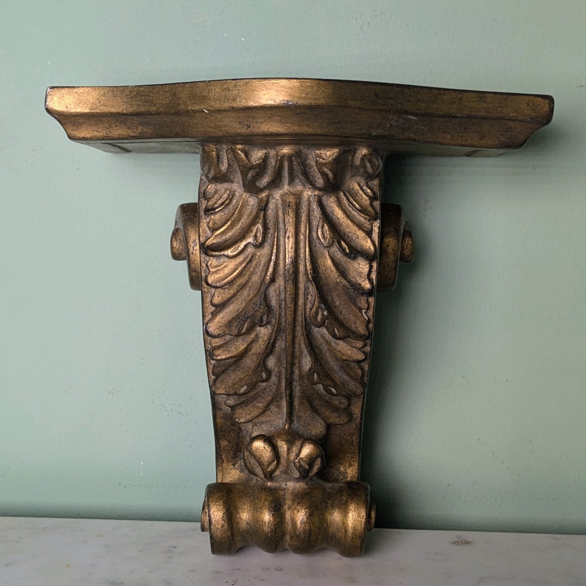 Louis XVI-style Piece—wall-mounted Console Table—gilded Wood
