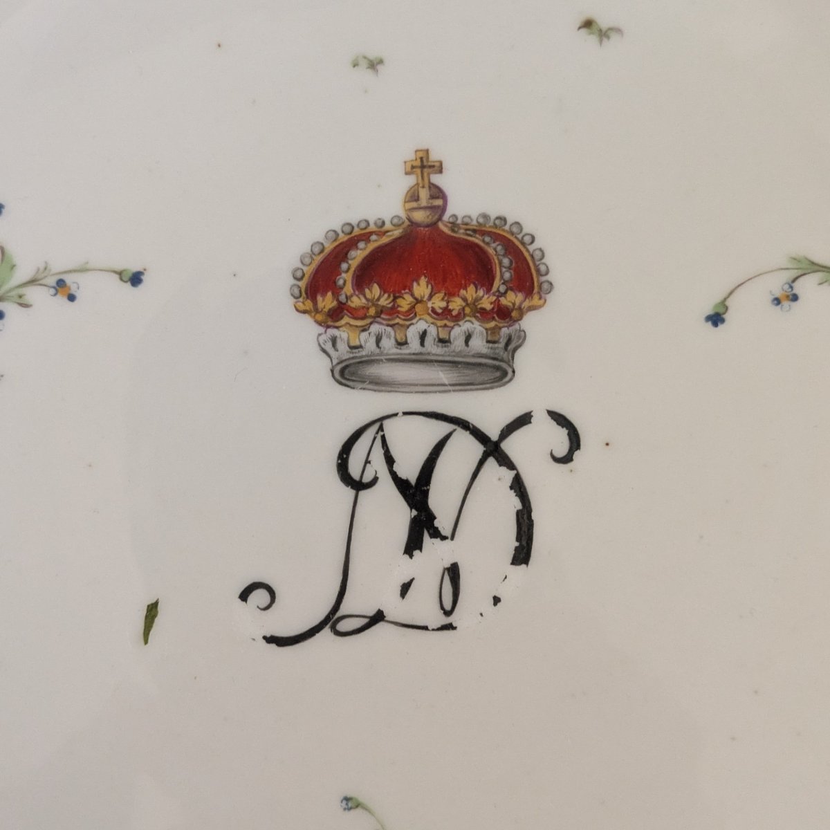 Niderviller, Count De Custine - Dinner Plate From The Princes Von Dietrichstein Dinner Service -photo-2