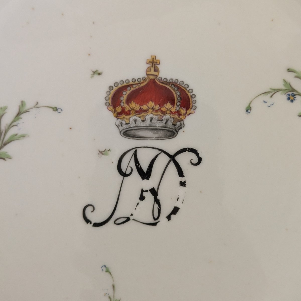 Niderviller, Comte de Custine - assiette de table du service des princes von Dietrichstein-photo-2