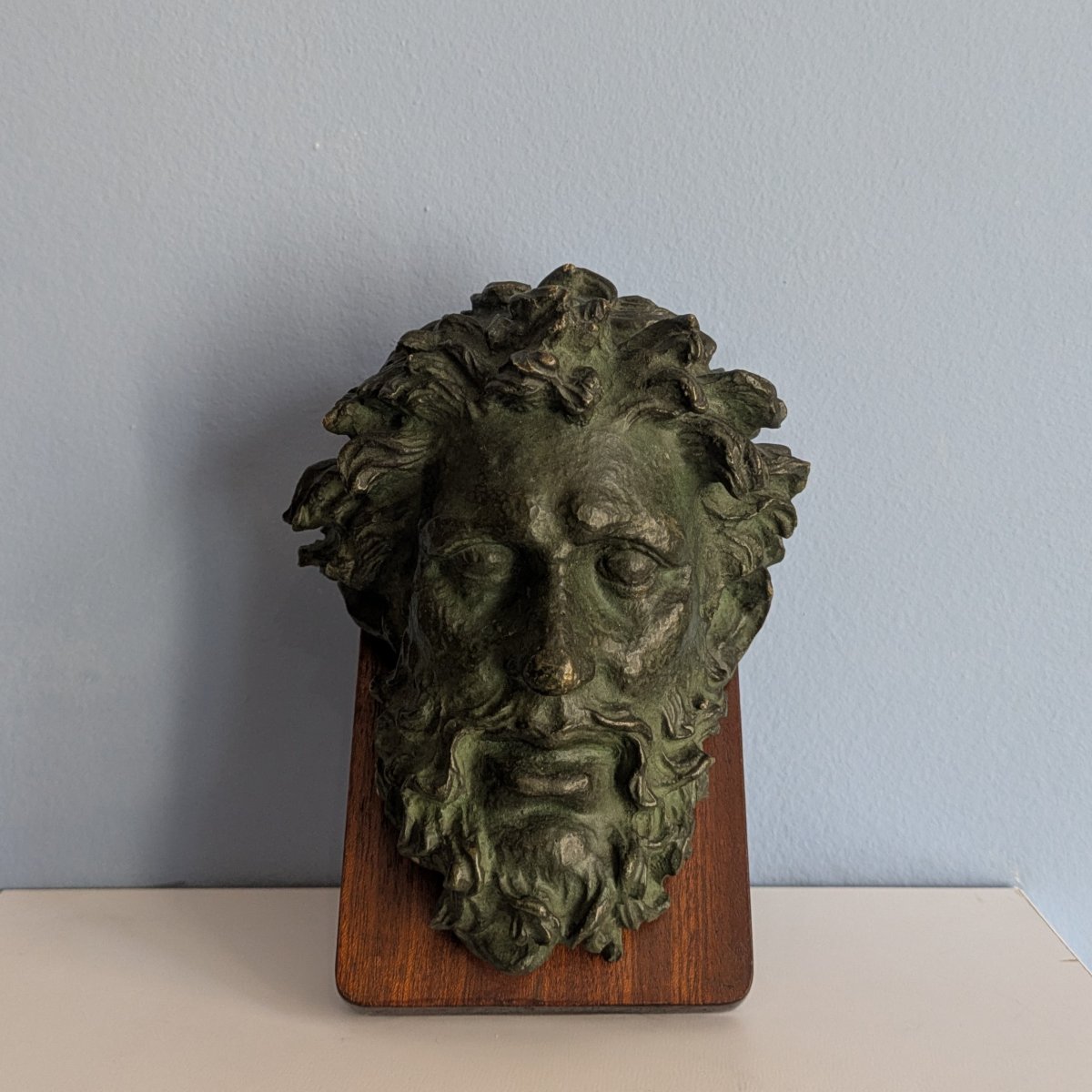 Souvenir From The Grand Tour—bronze Head Of Laocoön, Based On The Ancient Original—circa 1900-photo-3