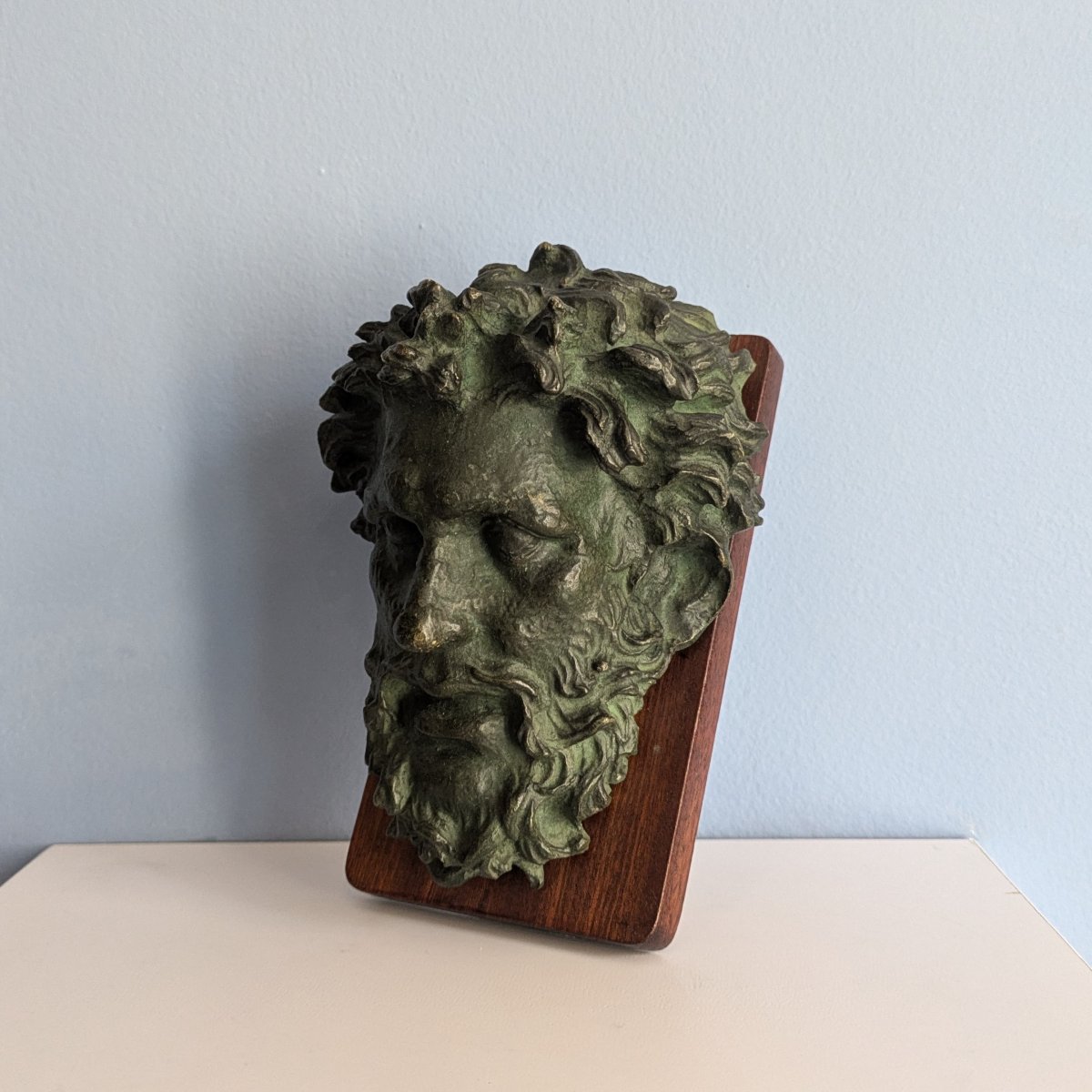 Souvenir From The Grand Tour—bronze Head Of Laocoön, Based On The Ancient Original—circa 1900-photo-4