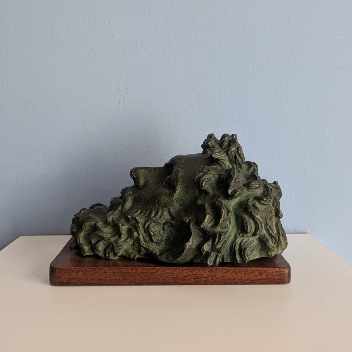 Souvenir From The Grand Tour—bronze Head Of Laocoön, Based On The Ancient Original—circa 1900-photo-3