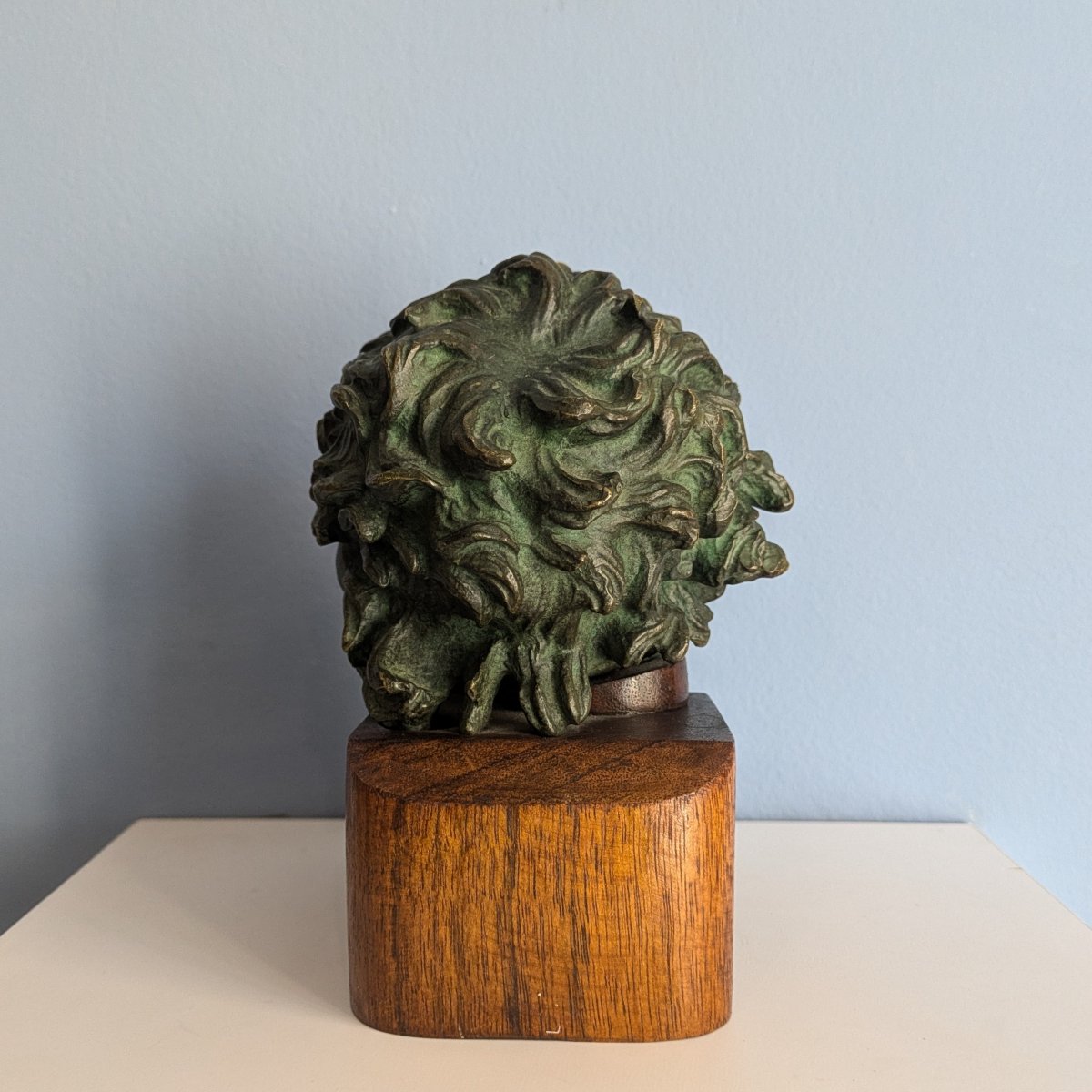 Souvenir From The Grand Tour—bronze Head Of Laocoön, Based On The Ancient Original—circa 1900-photo-4