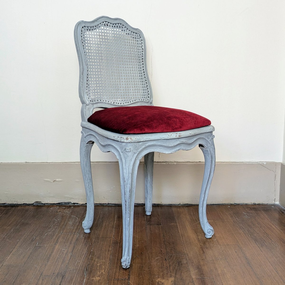 Michel Cresson, époque Louis XV - chaise de musicien cannée à la Reine - vers 1760-photo-2