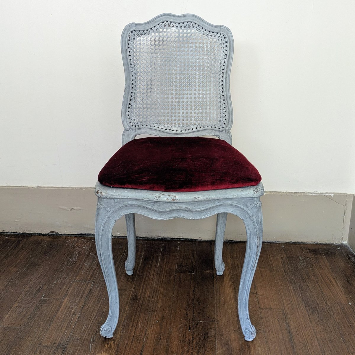 Michel Cresson, époque Louis XV - chaise de musicien cannée à la Reine - vers 1760-photo-3