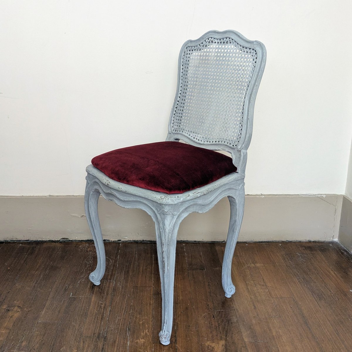 Michel Cresson, époque Louis XV - chaise de musicien cannée à la Reine - vers 1760-photo-4