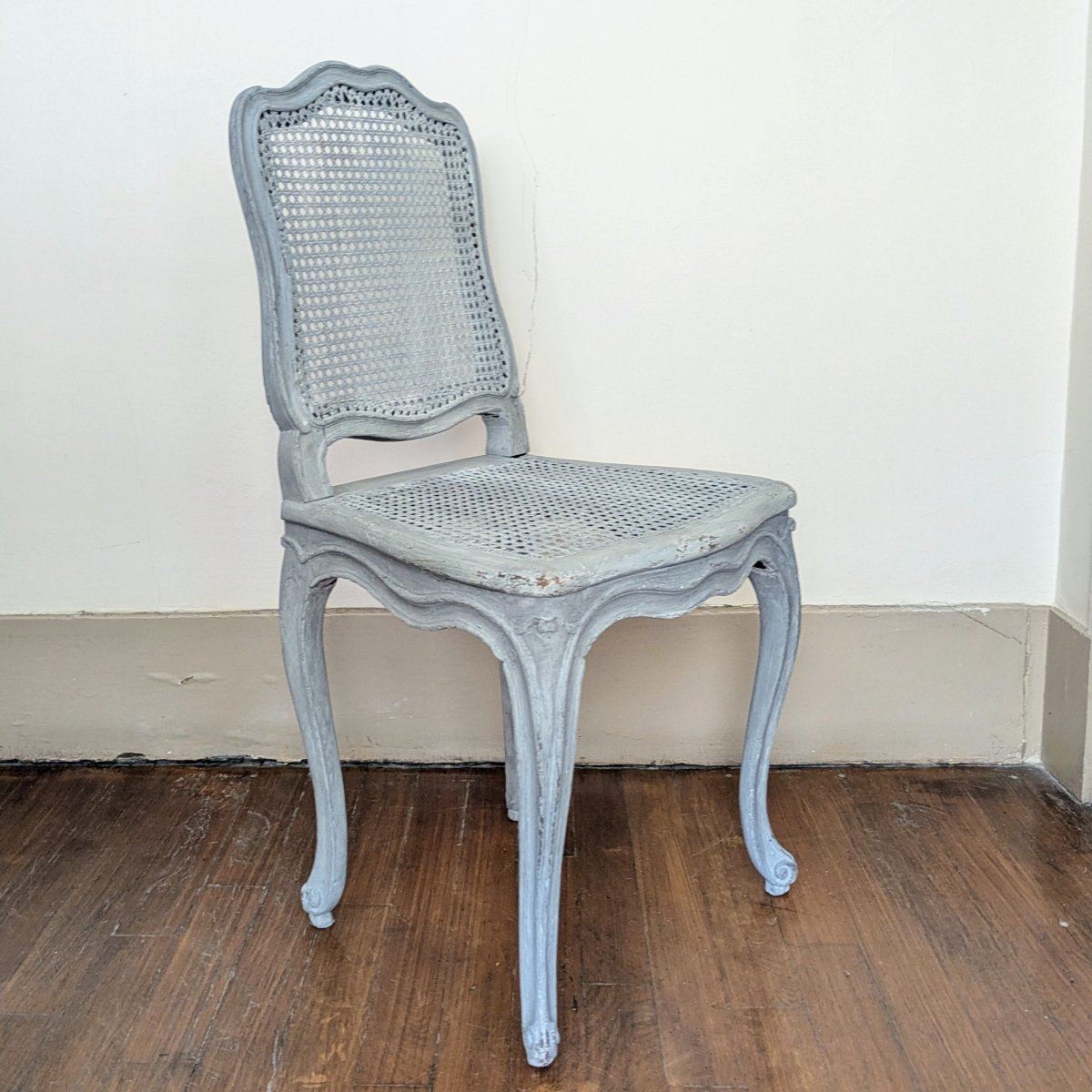 Michel Cresson, époque Louis XV - chaise de musicien cannée à la Reine - vers 1760-photo-6