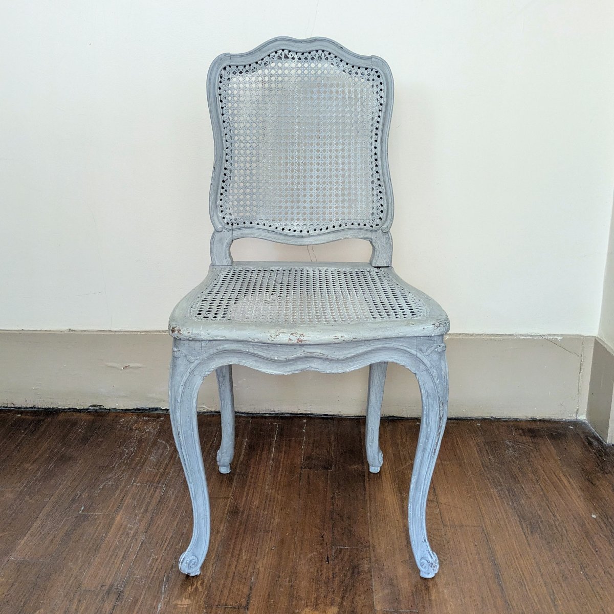Michel Cresson, époque Louis XV - chaise de musicien cannée à la Reine - vers 1760-photo-7