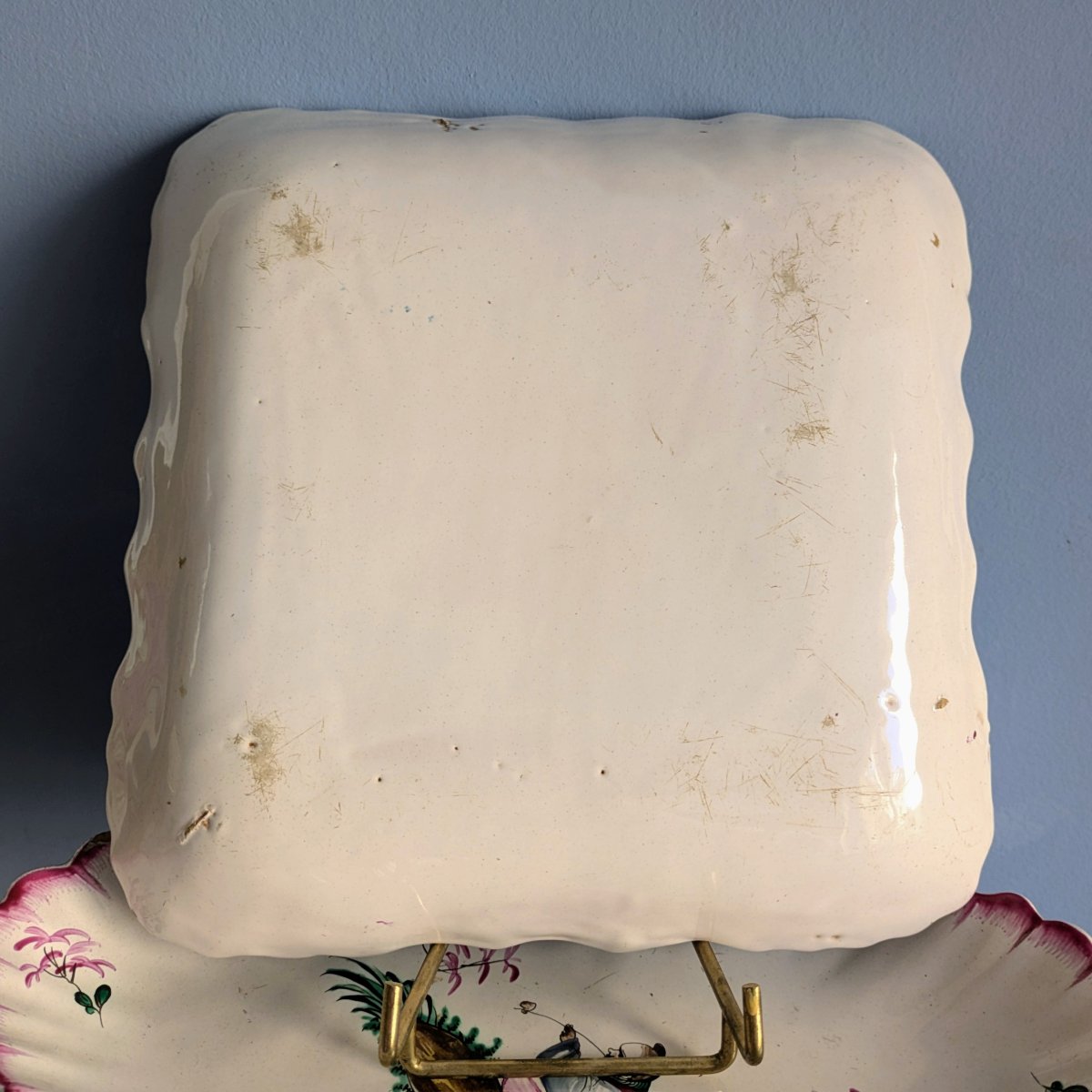 Les Islettes, XVIIIe siècle - paire de compotier ou ravier - faïence à décor au chinois-photo-1