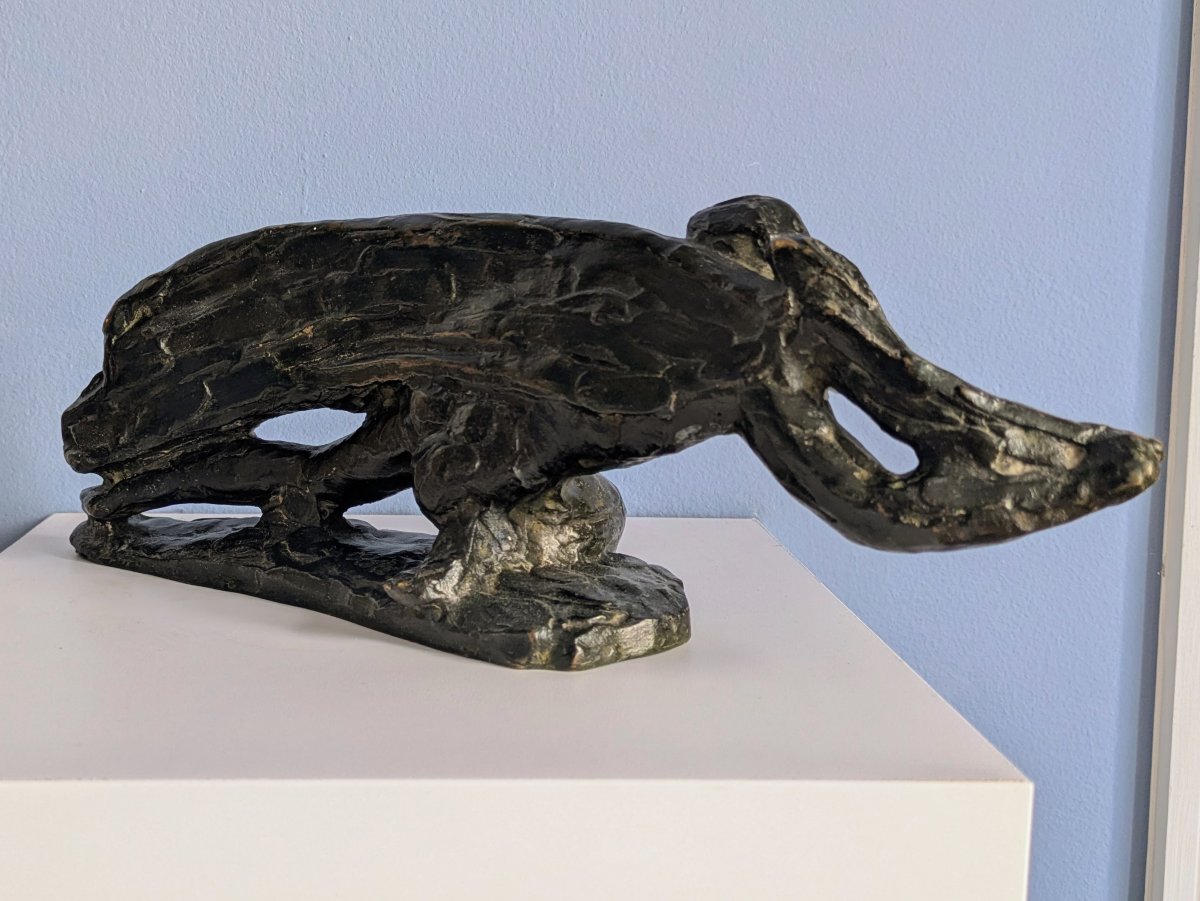 Alexandre Kelety (1874-1940) - David, bronze à patine brun-noir - cachet de fondeur Etling-photo-4