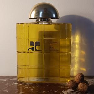 Courrèges in blue circa 1983 - très grand flacon de parfum factice