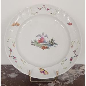 Manufacture de Fürstenberg - assiette de table - décor ornithologique -  porcelaine
