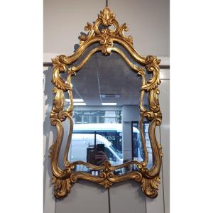 Travail moderne italien - miroir baroque - genre parclose baroque