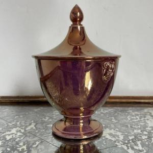 Sarreguemines, vers 1830 - sucrier Burgos - faïence façon porphyre