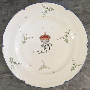 Niderviller, Count De Custine - Dinner Plate From The Princes Von Dietrichstein Dinner Service 