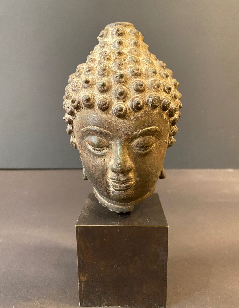 Buddha Head, Lanna, XVIIIth Century-photo-2