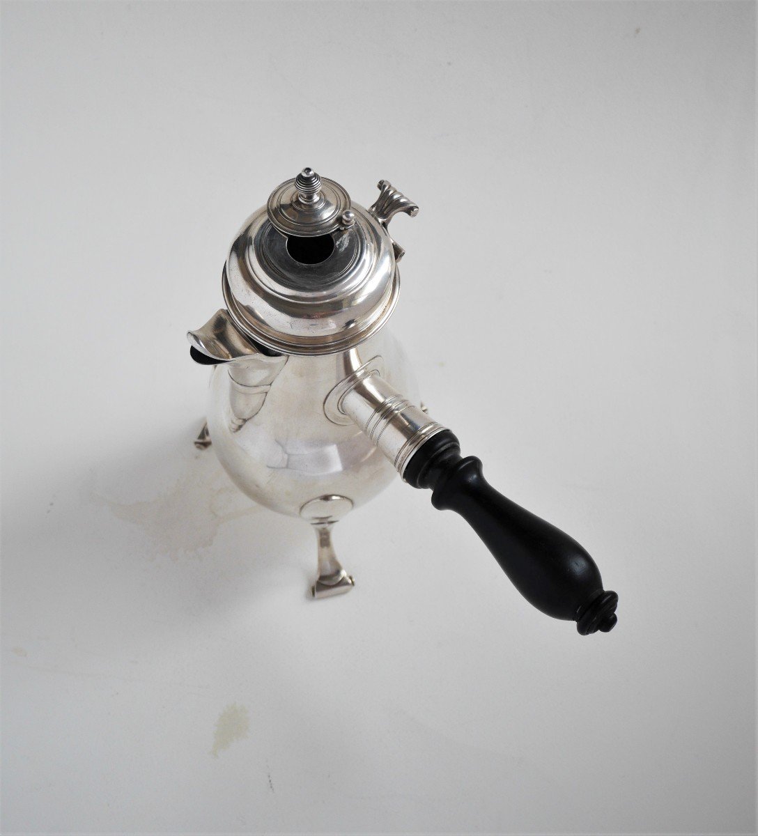 Silver Chocolate Pot By Johann-heinrich Oertel, Strasburg, 1753-photo-1