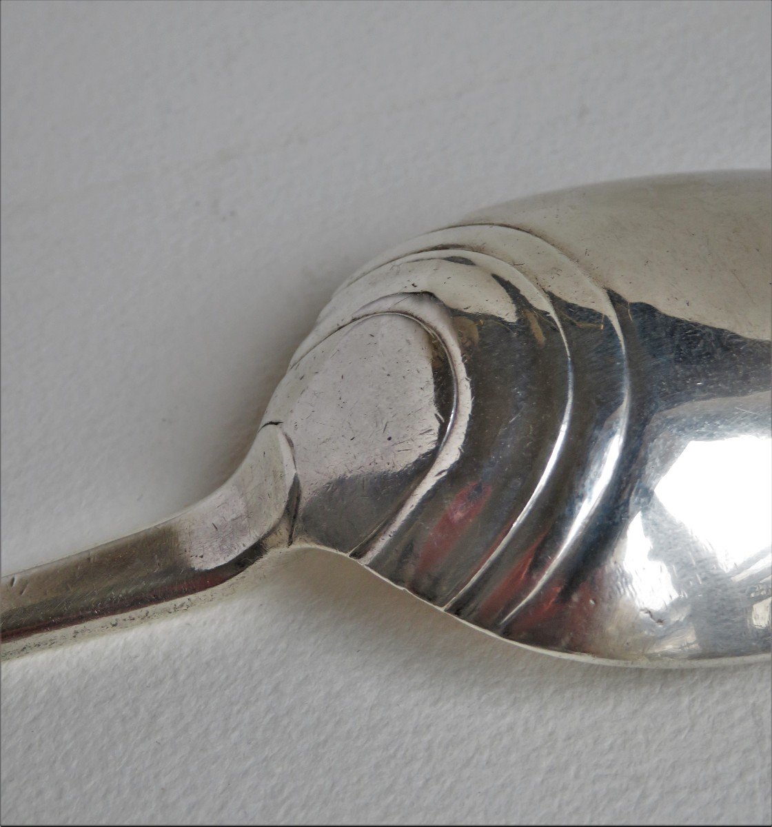 Pair Of Silver Basting Spoons By Barthélemy Rieumes, Toulouse, 1734-photo-3