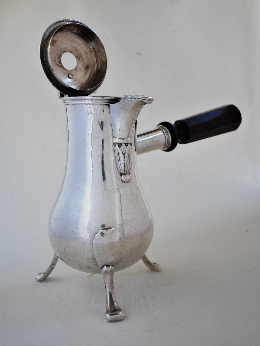 Silver Chocolate Pot By Pierre Landelle, Paris, 1726-photo-2