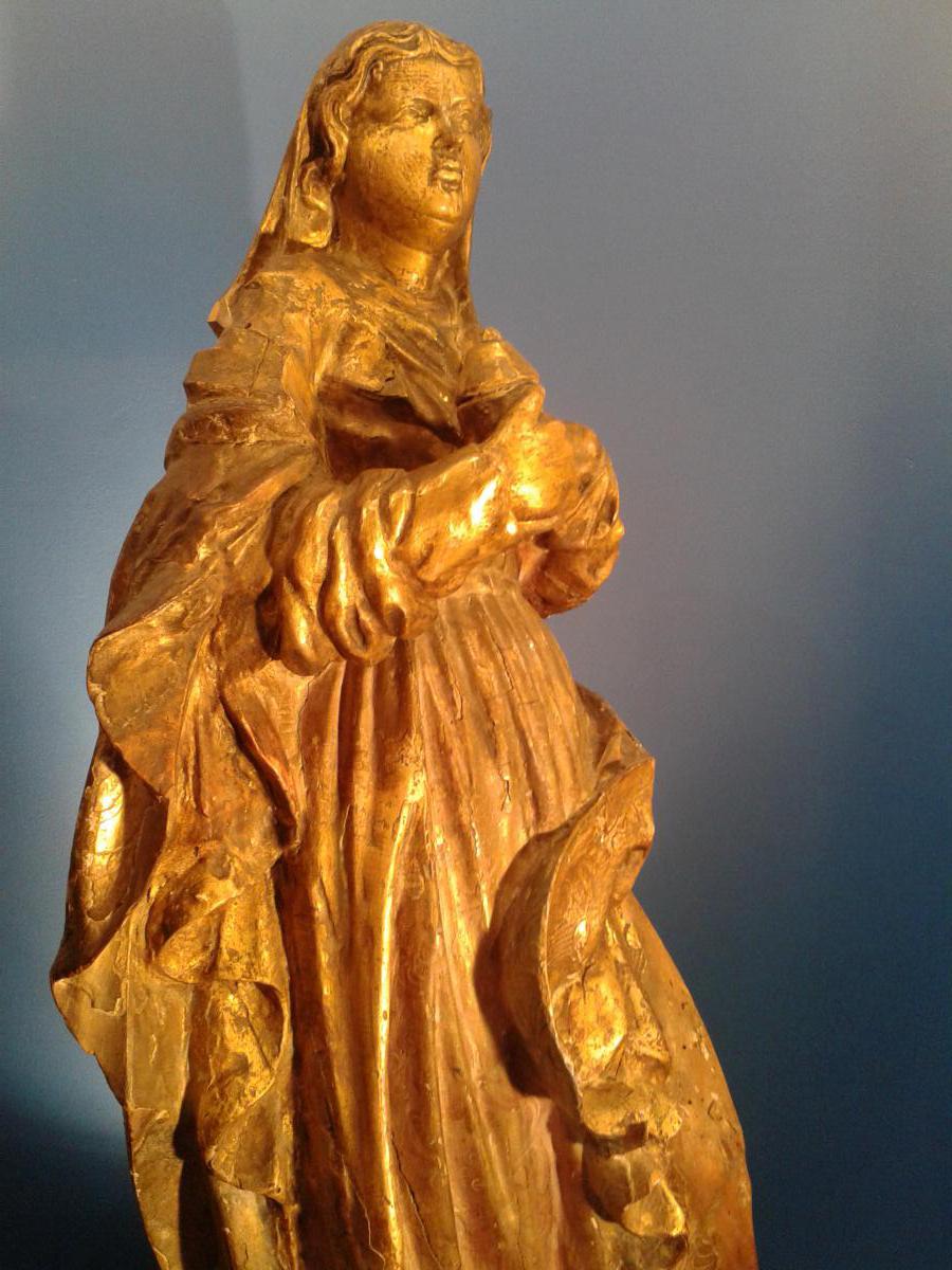 Statue en bois doré, Sainte Marie-Madeleine, Provence, fin XVIIe siècle-photo-4
