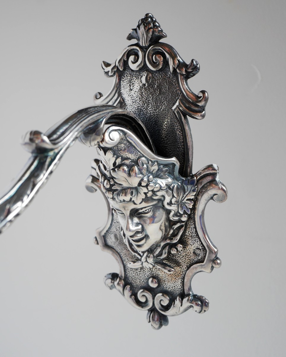 Pair Of Silver-plated Wall Lights Or Sconces, Early 18th Century-photo-4