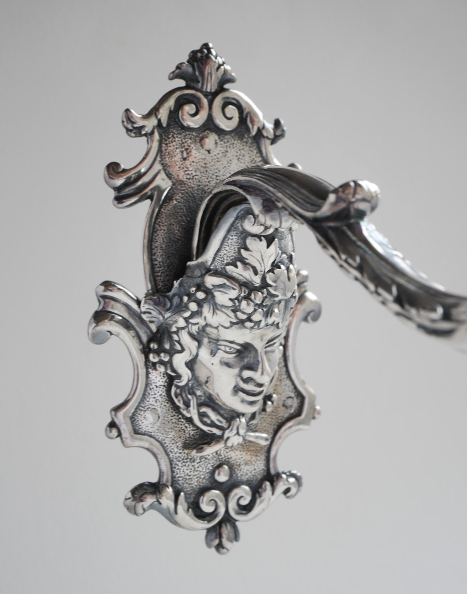 Pair Of Silver-plated Wall Lights Or Sconces, Early 18th Century-photo-1
