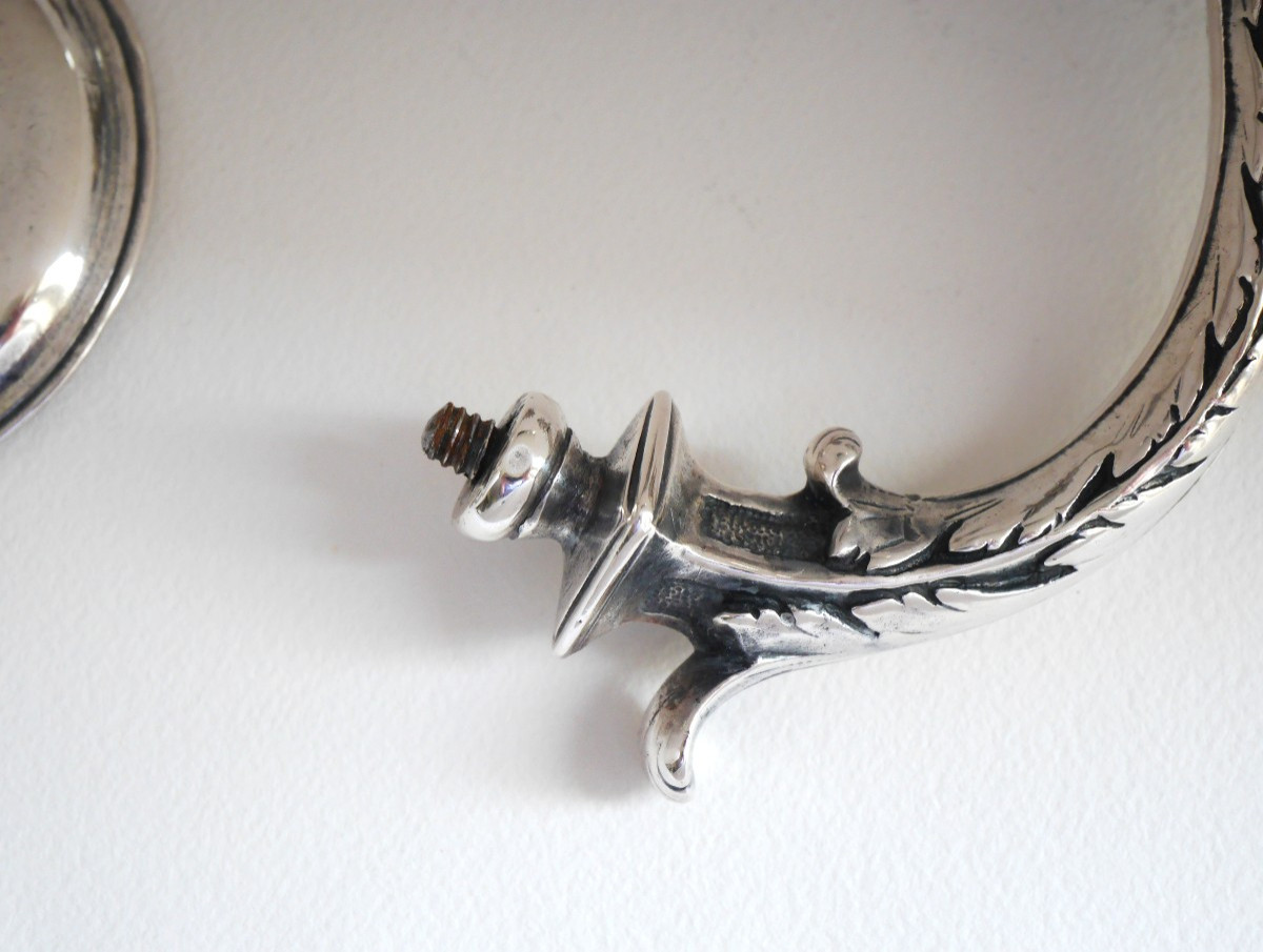 Pair Of Silver-plated Wall Lights Or Sconces, Early 18th Century-photo-3