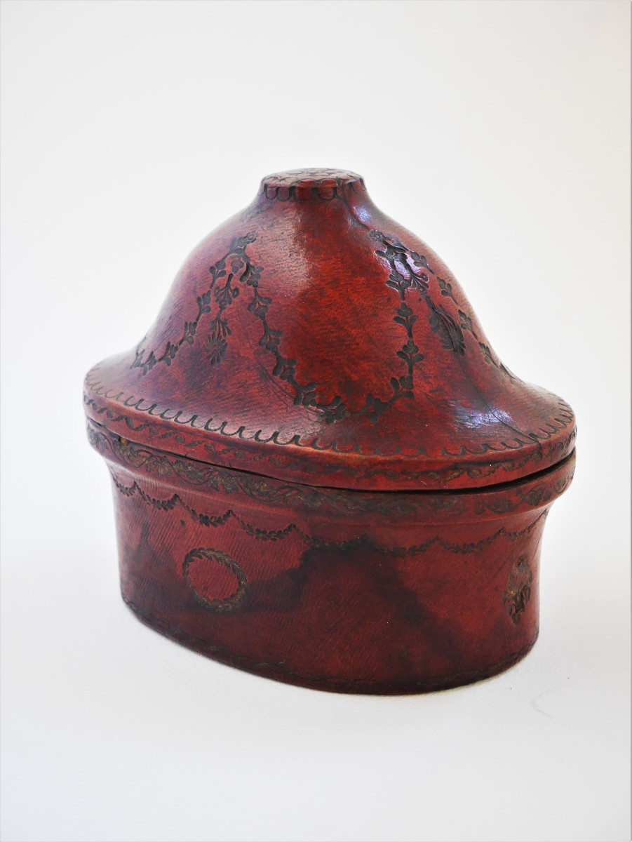 Etui ou coffret en maroquin estampé, fin du 18e - début 19e-photo-3