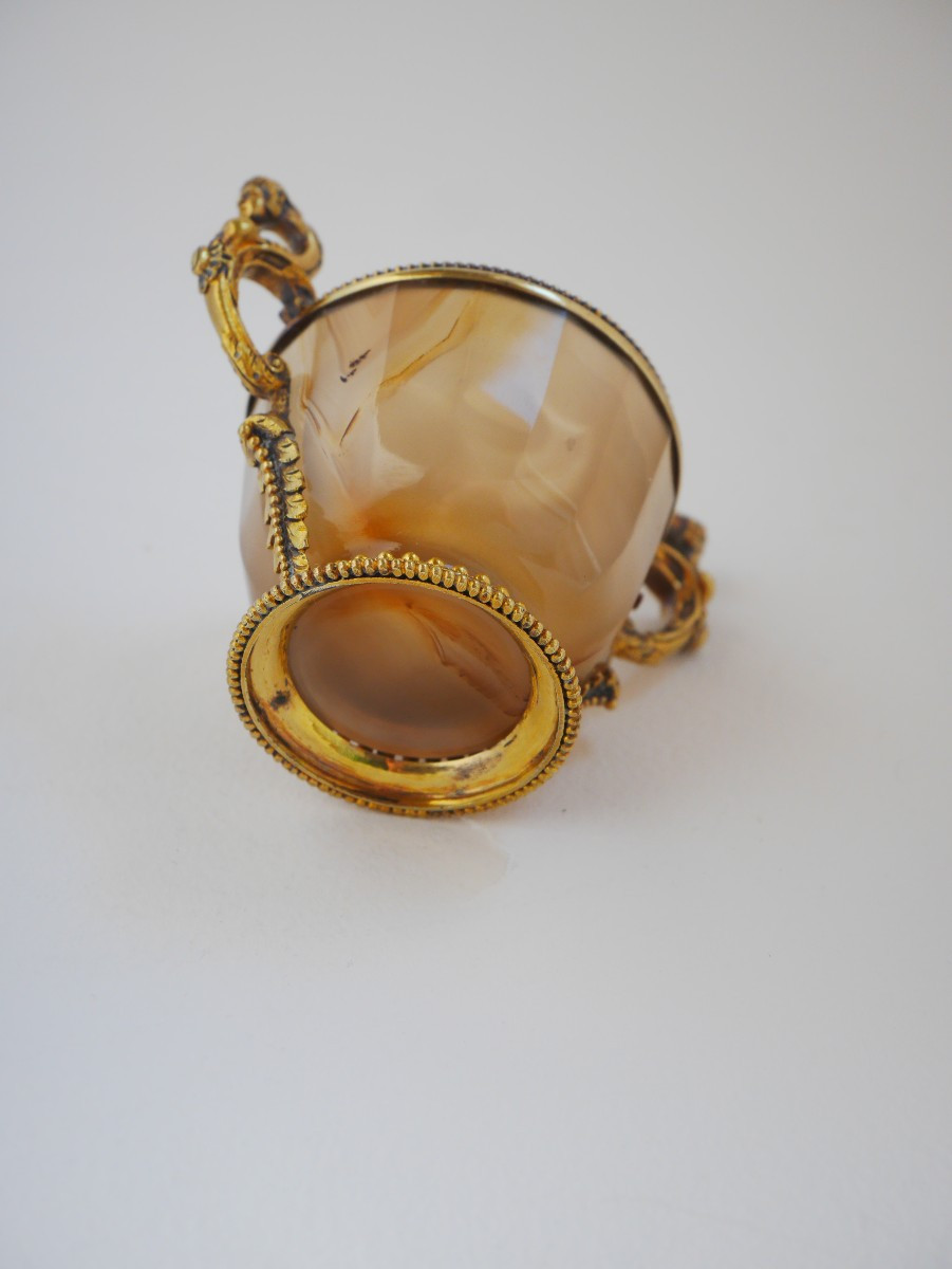 Cup With Agate Handles And A Silver-gilt Mount, Germany (augsburg?), Circa 1700-photo-4