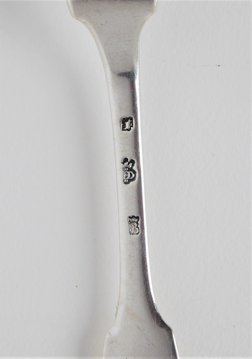 Ensemble fourchettes et cuillère (couvert) en argent par Joseph Dulaurier, Pau, 1778-1785-photo-4