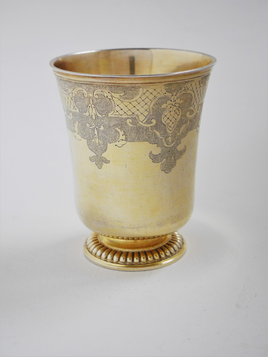 Timbale en vermeil (argent), Strasbourg, 1725-1731