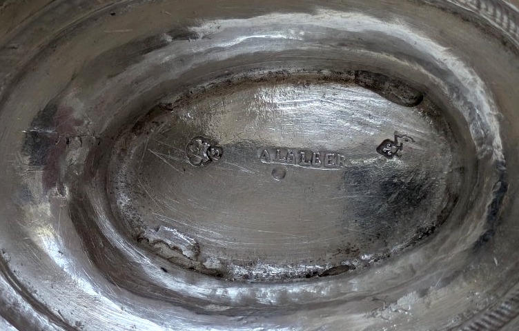 Sterling And Gilt Silver Sauce Boat By Alberti, Strasbourg, 1789 -photo-3