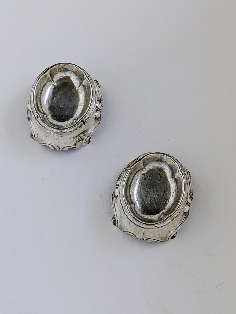 Narbonne : paire de salières en argent par Jean-Louis Lespinier, 1751-1752-photo-4