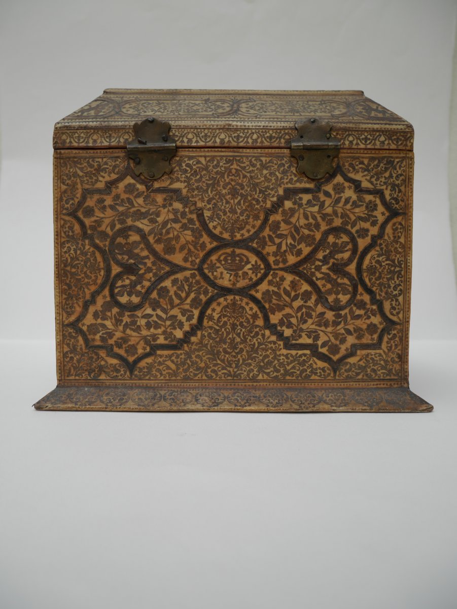 Cabinet ou coffret à Bijoux, Augsbourg, ex-coll. Rothschild, vers 1740-photo-2