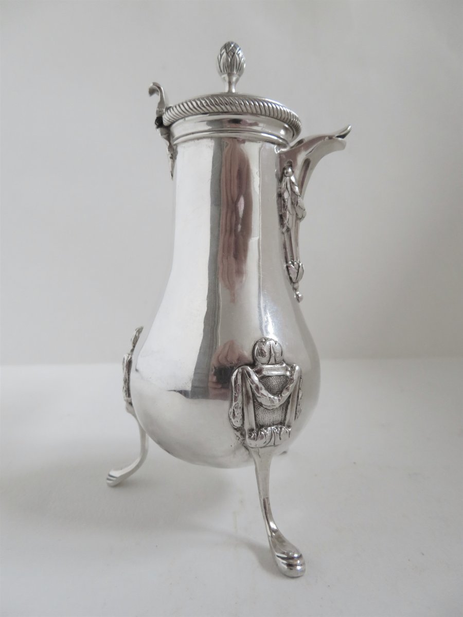 Cafetière égoïste en argent, Paris, 1788-photo-5