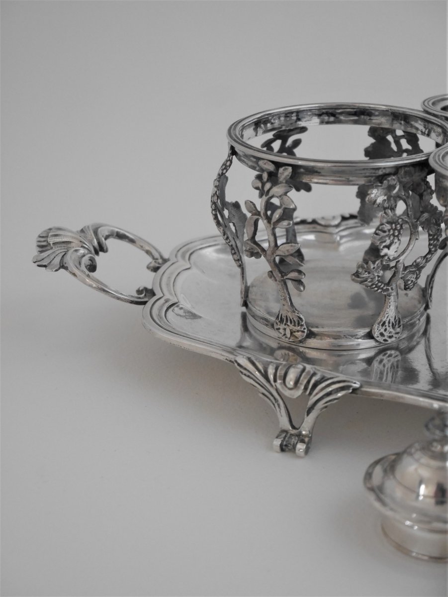 Oil Cruet, Sterling Silver,  Jean-baptiste Vinay, Avignon, Around 1760-photo-1