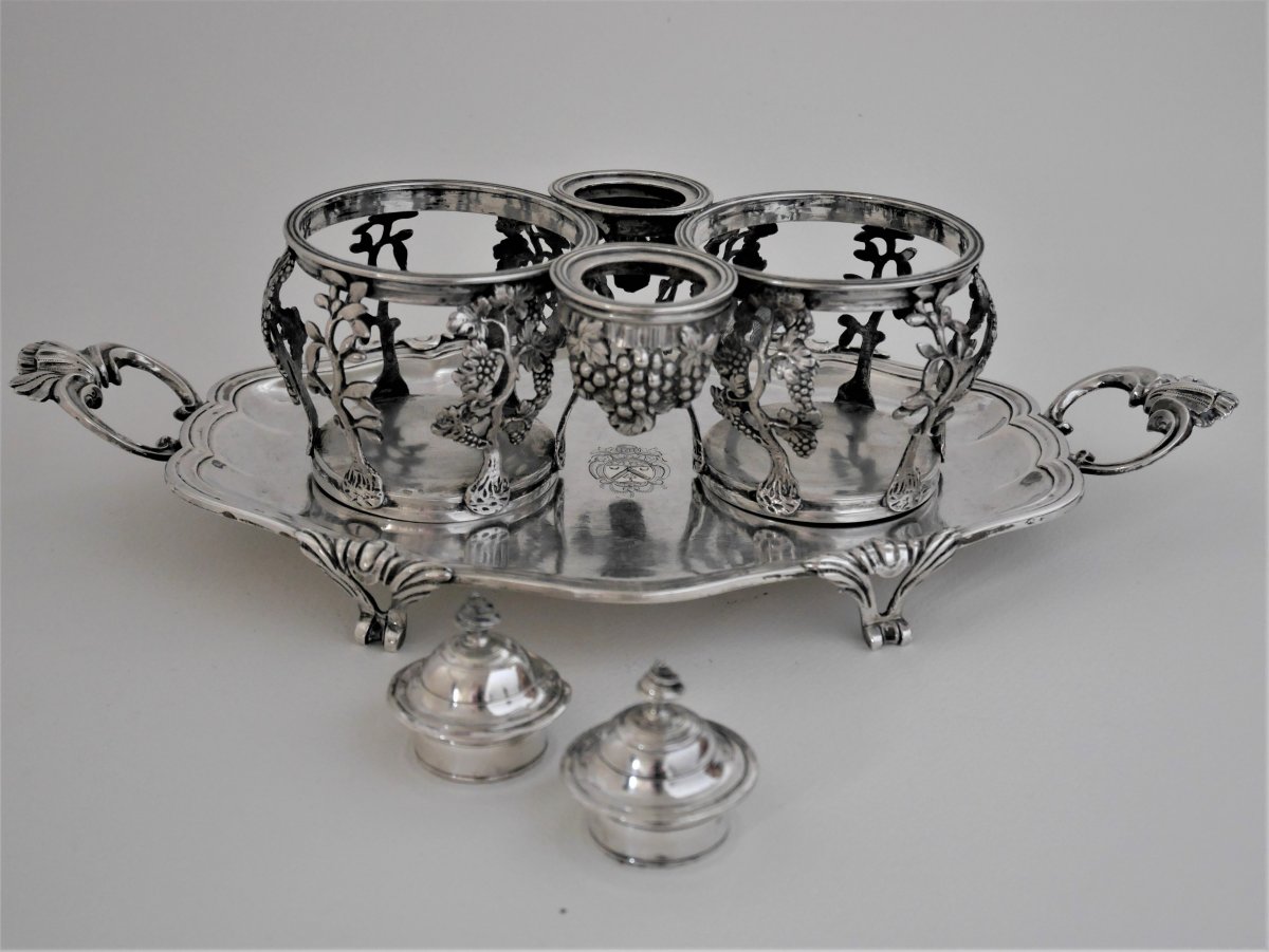 Oil Cruet, Sterling Silver,  Jean-baptiste Vinay, Avignon, Around 1760