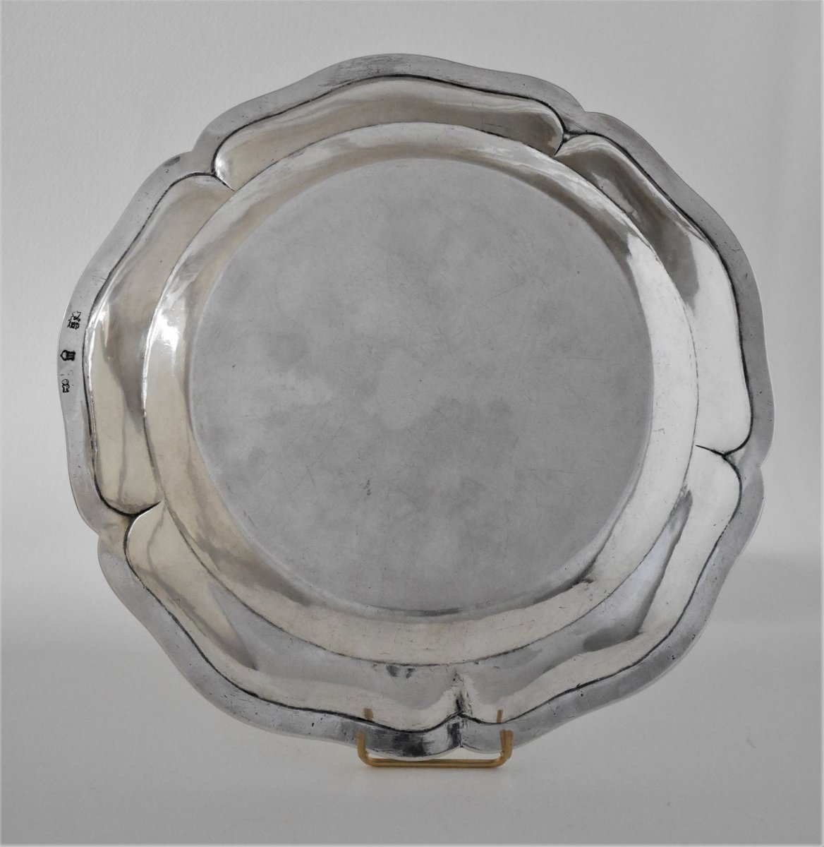 Dish, Silver Sterling, By Jean-baptiste Perrin, Caen, 1764-1765-photo-2