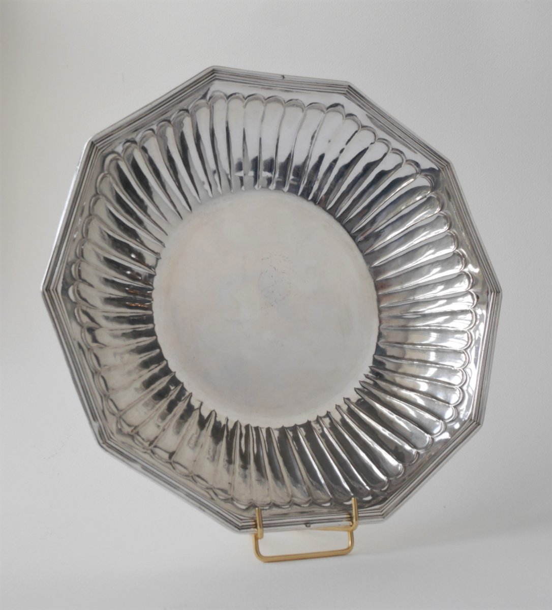 Decagonal Bowl, Sterling Silver,  Henri Lagenet, Rouen, 1722-1726