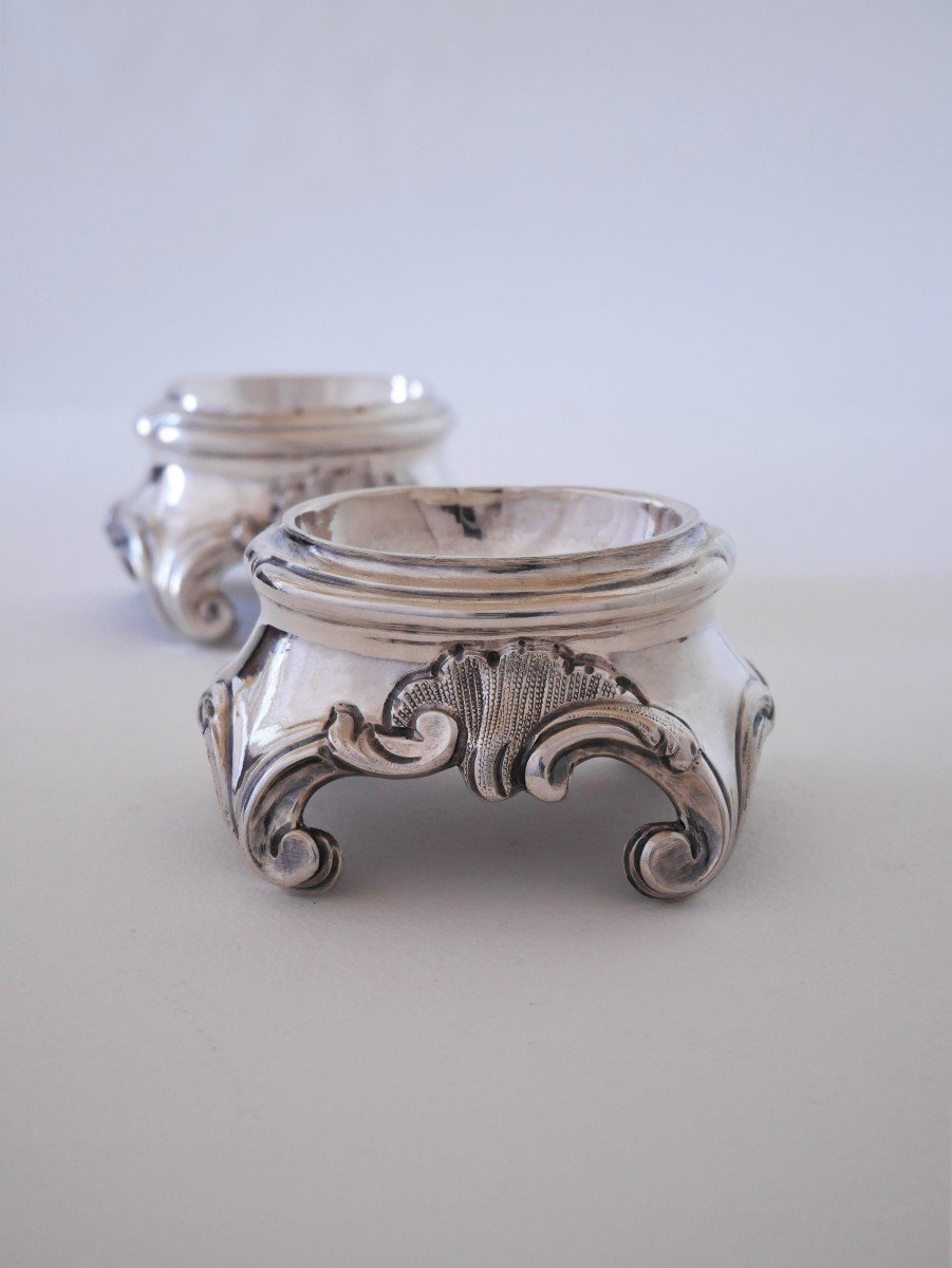 Paire De Salières, Argent, Avignon,  1750-1770-photo-3